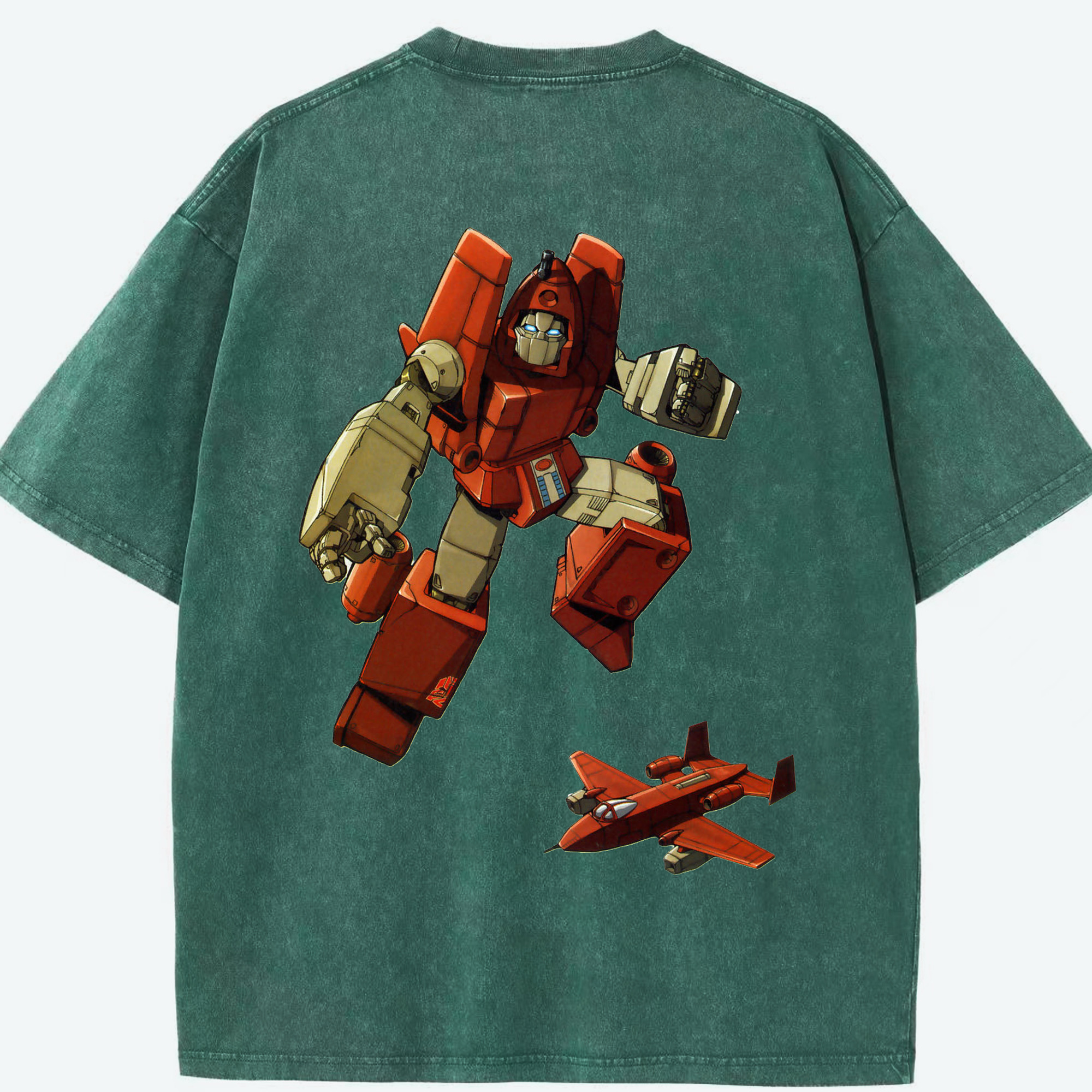 （画像用）  綿100% ヴィンテージ風 半袖Tシャツ（背面プリント）